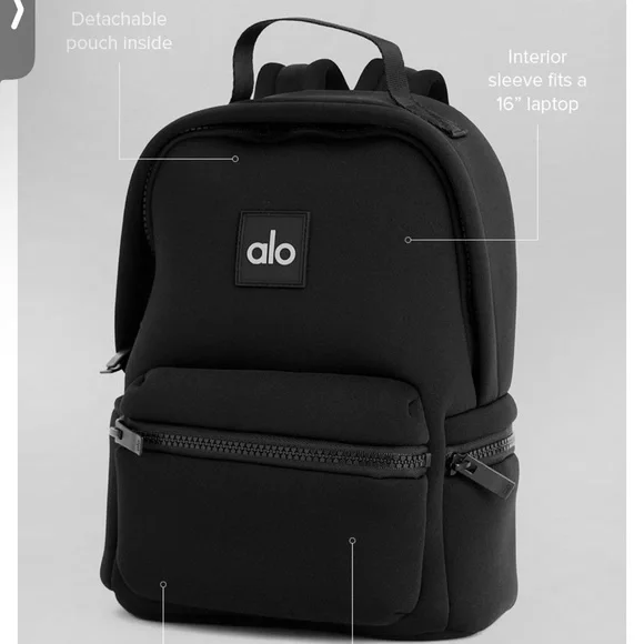 ALO Yoga Black Stow Backpack - Picture 5 of 6